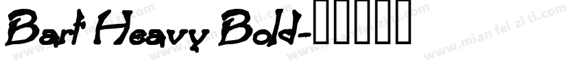 Bart Heavy Bold字体转换